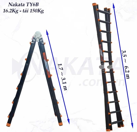Thang nhôm rút trượt Nakata TY6B