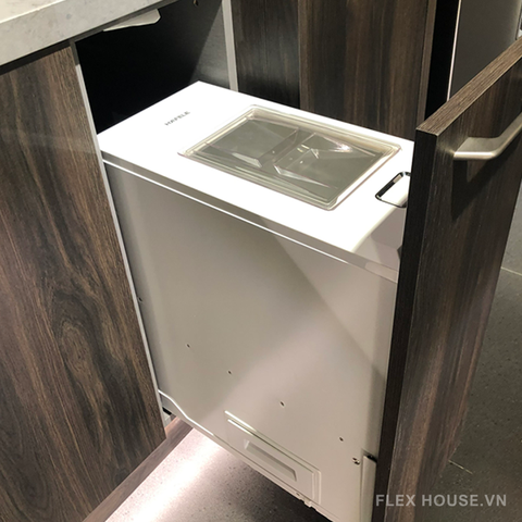 [Hafele] Thùng gạo Spinto (trắng) 549.32.758