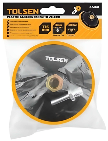 Miếng chà đệm cao su có đai ốc 125-150mm ren M14x2 Tolsen