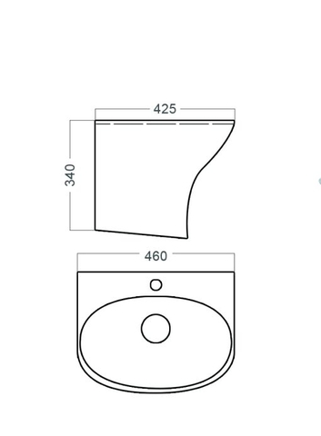 [Luxta] Chậu rửa Lavabo LL-102C