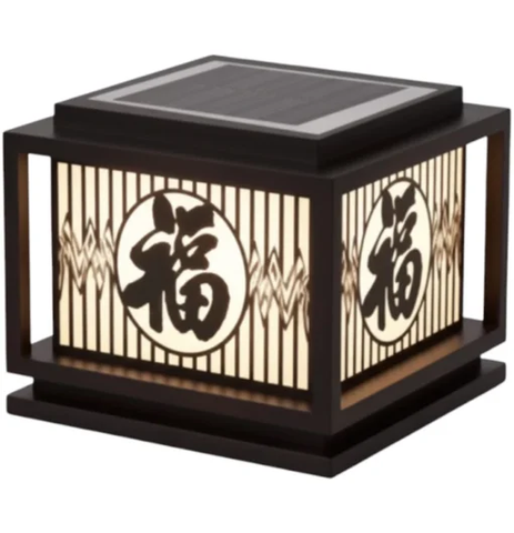 Đèn trụ cổng năng lượng mặt trời Oriana PL-0109