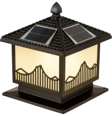 Đèn trụ cổng năng lượng mặt trời Oriana PL-0311