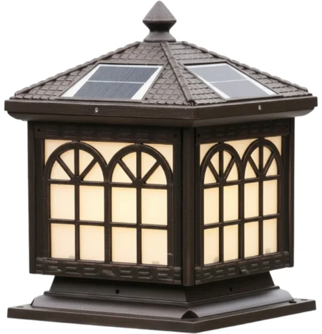 Đèn trụ cổng năng lượng mặt trời Oriana PL-0306