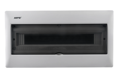 TS-20 Tủ điện âm tường chứa MCB 15-20 đường MPE (đế sắt)