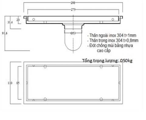 THOÁT SÀN HỘP - TSH3010