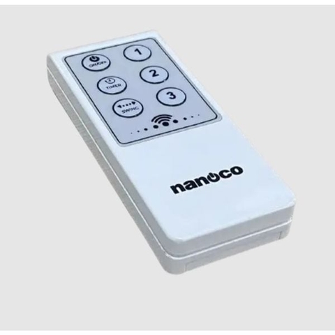 Quạt Đảo Bạc Đạn Nanoco NOF1852RC-GR Màu Ghi – Điều Khiển Remote