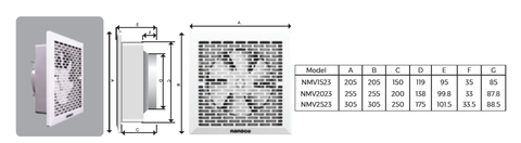 Quạt Hút Siêu Mỏng Nanoco NMV1523 – 15W