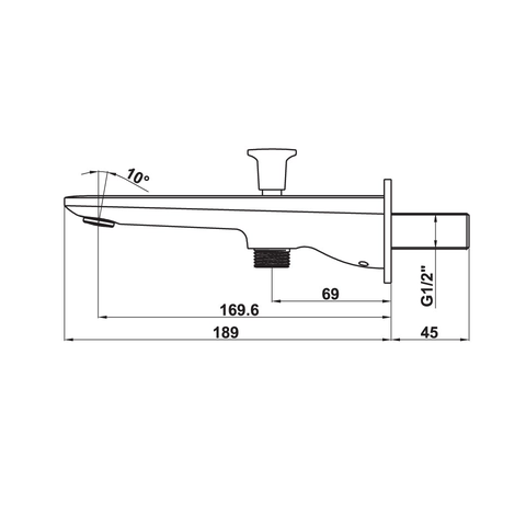 [Hafele] Vòi sen cây 2 đường nước 160 Kobe chrome 589.15.061