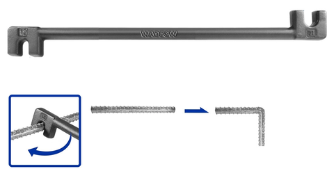 Vam càng cua uốn sắt 12x14mm Wadfow WQB3360