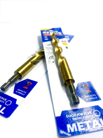 [Senka] Mũi khoan Inox chuôi lục giác/ Titan vàng