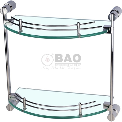 KỆ KÍNH PHÒNG TẮM HAI TẦNG BN400