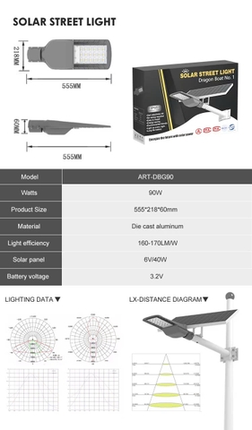 ĐÈN ĐƯỜNG NĂNG LƯỢNG MẶT TRỜI ORIANA 40W DB01-1