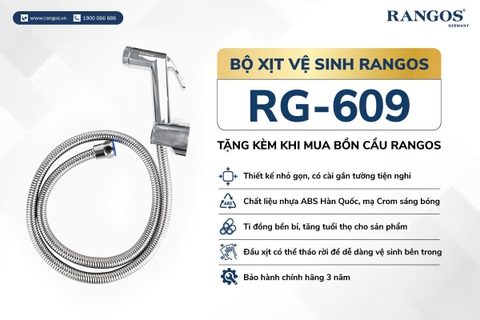 [Rangos] Bộ vòi xịt vệ sinh RG-609