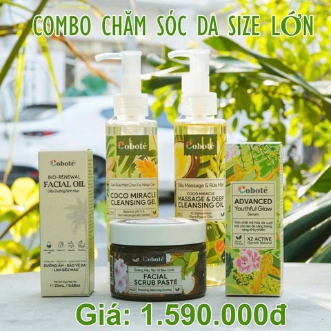 Combo chăm sóc da ngừa lão hóa size lớn