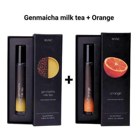 Combo 2 Ống 8.8ml BLVNC Genmaicha Milk Tea EDP + Orange EDP