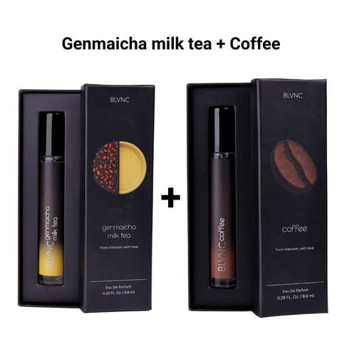 Combo 2 Ống 8.8ml BLVNC Genmaicha Milk Tea EDP + Coffee EDP