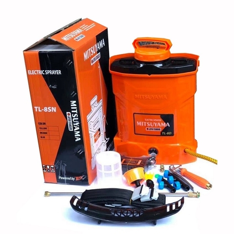 Bình phun xịt chạy điện 8L Mitsuyama TL-8D