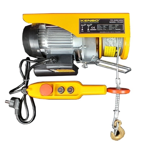 Tời Điện Mini 1050W Kenbo PA500-12M Tải 250 - 500KG
