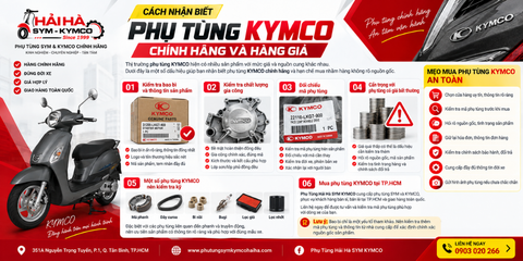 Cách phân biệt phụ tùng KYMCO chính hãng và hàng nhái