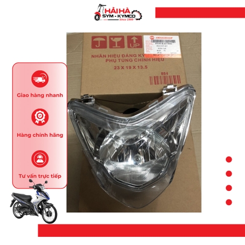 Đèn pha/ Bộ đèn trước xe Enjoy, Galaxy mã KAD, VBA [Chính hãng SYM]