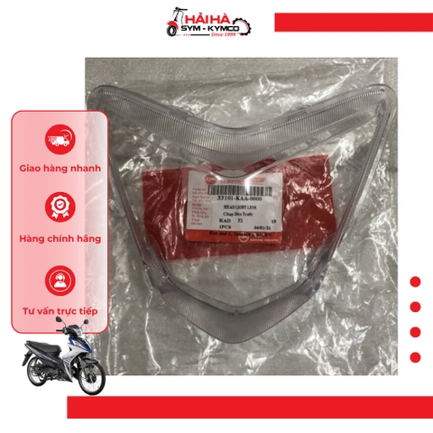Kiếng pha/ Chụp đèn trước xe Enjoy, Galaxy mã KAD [Chính hãng SYM]