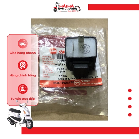 Cục chớp/ Bộ rờ le báo rẽ xe Elizabeth mã VT5 [Chính hãng SYM]