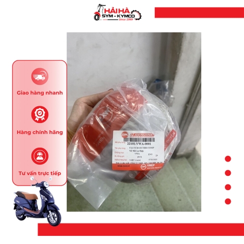 Chuông nồi/ Vỏ nồi ly hợp xe Elizabeth FI, Joyride FI [Chính hãng SYM]