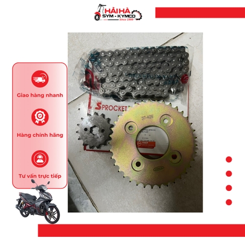 Nhông sên dĩa STAR X SR mã VE5 [Chính hãng SYM]