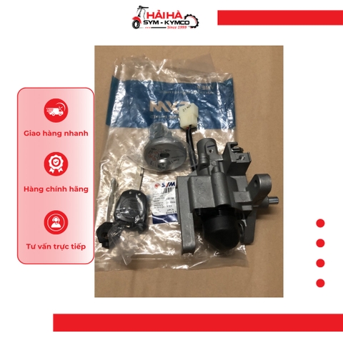 Ổ khóa/ Bộ ổ khóa và công tắc máy xe Victoria 2009 mã VT3 [Chính hãng SYM]