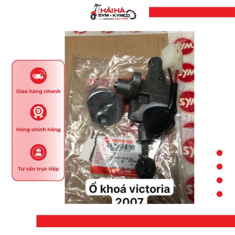 Ổ khóa/ Bộ ổ khóa và công tắc máy xe Victoria 2007 mã VT1 [Chính hãng SYM]