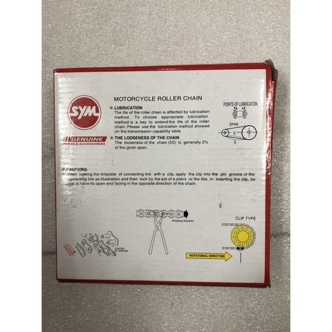 Nhông sên dĩa xe Angel 80cc [Chính hãng SYM]