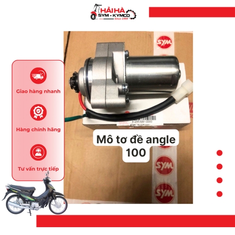 Mô tơ đề xe Angel 100cc mã SB1 xài chung Elegant 100cc, Wave, Dream [Chính hãng SYM]