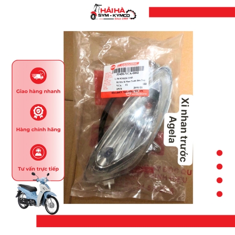 Xi nhan trước/ bộ đèn xi nhan trước xe Angela mã VCA [Chính hãng SYM]