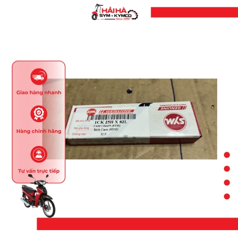 Sên cam 82 mắt (thường) xe Angel 80cc, Magic mã X15 [Chính hãng SYM]