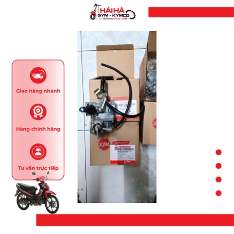 Bình xăng con/ Bộ chế hòa khí xe Elegant 100cc mã SDB [Chính hãng SYM]