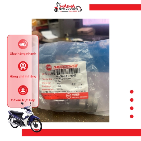 Bộ cốt cam xe Elegant 100cc mã SAF [Chính hãng SYM]