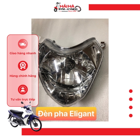 Đèn pha/ Bộ đèn trước xe Elegant 100cc/ 50cc mã SAF [Chính hãng SYM]