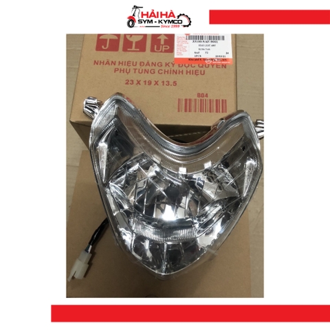 Đèn pha/ Bộ đèn trước xe Elegant 100cc/ 50cc mã SAF [Chính hãng SYM]