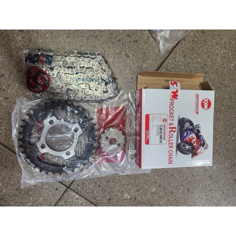 Nhông sên dĩa xe Wave, Dream, Angel 100cc, Elegant 100cc [102 mắt, 10ly] [Chính hãng SYM]