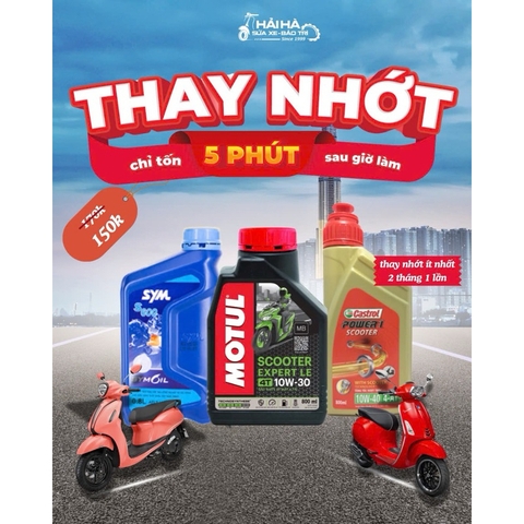 Nhớt xe tay ga hãng SYM 1L, 0,8L, 0,7L [Chính hãng SYM]