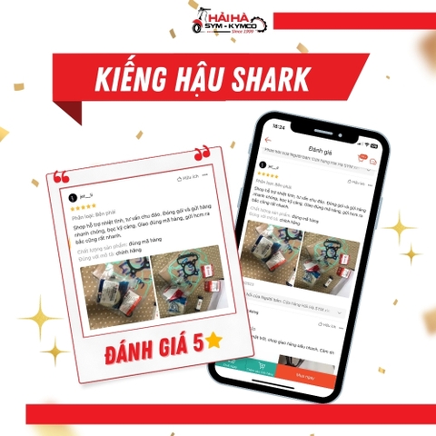 Kiếng hậu xe Shark 125cc/170cc mã VT3 [Chính hãng SYM]
