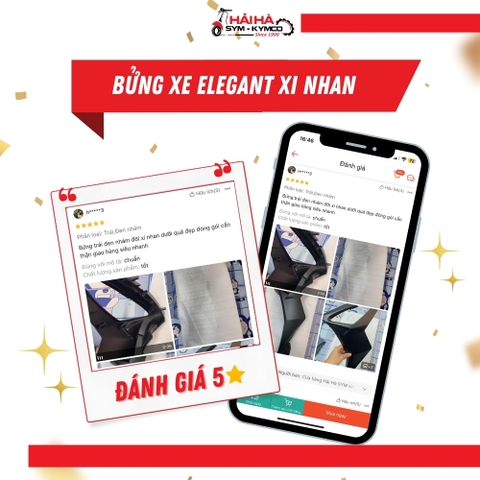 Bửng xe Elegant xi nhan dưới bửng mã SD8 [Chính hãng SYM]