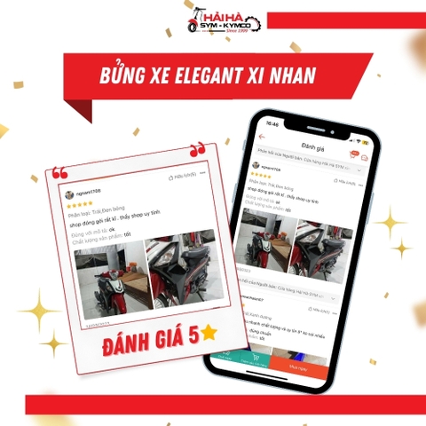 Bửng xe Elegant xi nhan dưới bửng mã SD8 [Chính hãng SYM]