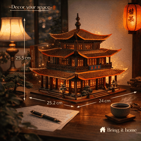 Mô Hình Halom Nhạc Dương Lâu DIY (Yueyang Tower)