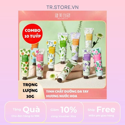 Combo 10 tuýp kem dưỡng da tay MAYCREATE mix mùi