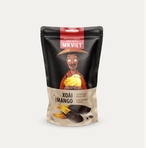 MR.VIET Xoài Sấy Với Sôcôla Đen & Cà Phê 100g