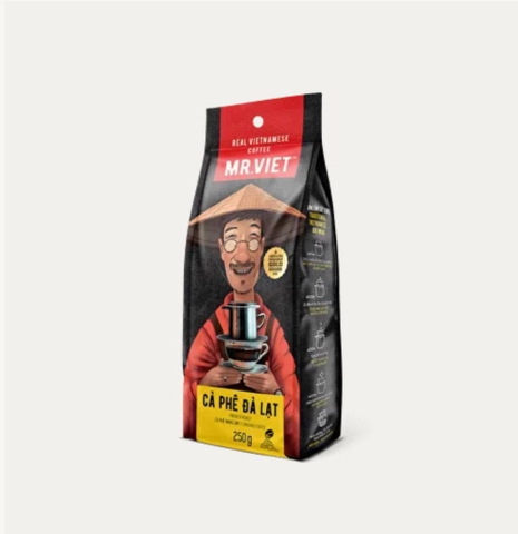 MR.VIET Cà Phê Đà Lạt - Cà Phê Rang Xay Túi 250g