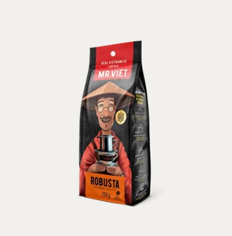 MR.VIET Robusta - Cà Phê Rang Xay Túi 250g