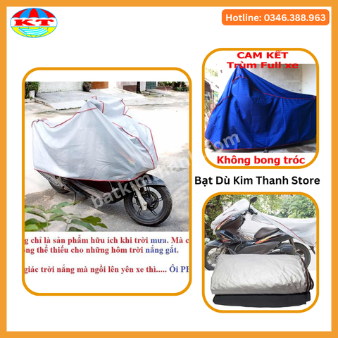 Áo Phủ Xe  Máy Vải Dày Cao Cấp