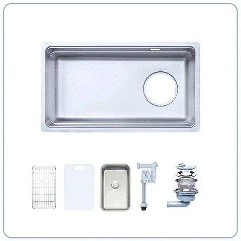 Chậu rửa bát 1 hố Nobinox Arvo V676